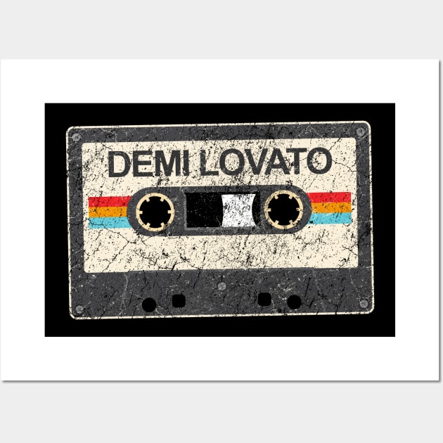 Demi Lovato kurniamarga vintage cassette tape Wall Art by kurniamarga.artisticcolorful